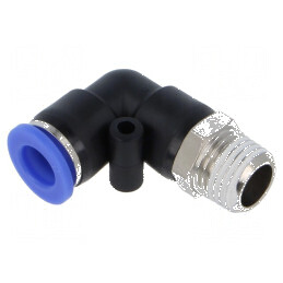 Racord push-in unghi PBT R 1/4 0÷60°C 0,95÷15bar | Electronic-mag.ro | Componente Electronice