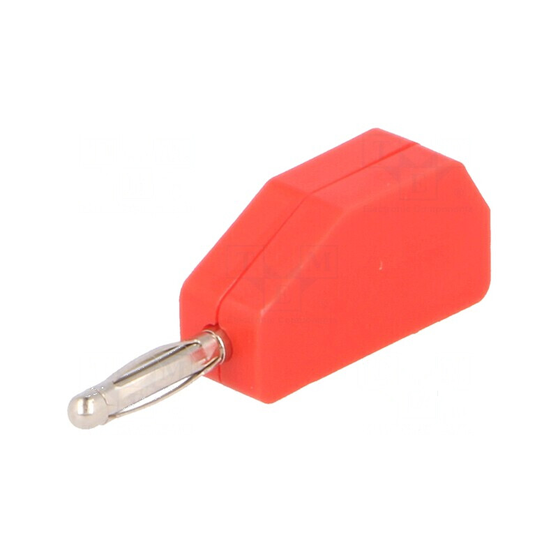 Conector banană 2mm 10A 33VAC 70VDC roşu 20÷80°C | Electronic-mag.ro | Componente Electronice