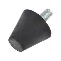 Picioruş vibro-absorbant Ø20mm Duritate Shore 55±5 407N | Electronic-mag.ro | Componente Electronice
