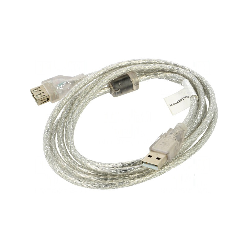 Cablu USB 2.0 A-A aurit 1,8m transparent | Electronic-mag.ro | Componente Electronice Cablu USB 2.0 A-A aurit 1,8m transparent | Electronic-mag.ro | Componente Electronice