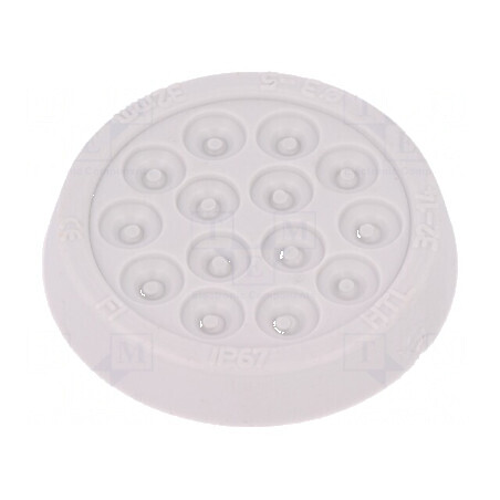 Garnitură multi-orificii Ø32mm gri deschis | Electronic-mag.ro | Componente Electronice