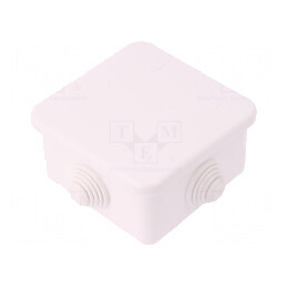Carcasă cutie de conexiuni 90mm x 90mm x 50mm pentru perete | Electronic-mag.ro | Componente Electronice