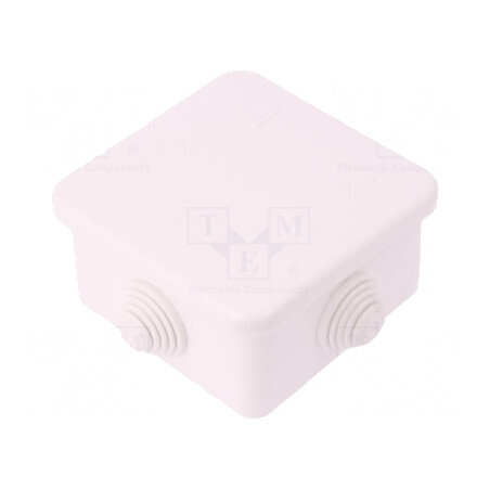 Carcasă cutie de conexiuni 90mm x 90mm x 50mm pentru perete | Electronic-mag.ro | Componente Electronice