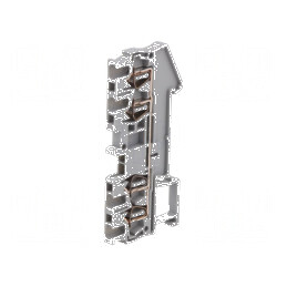 Îmbinare termică de șine 0,08÷1,5mm², 4 borne, gri ST | Electronic-mag.ro | Componente Electronice
