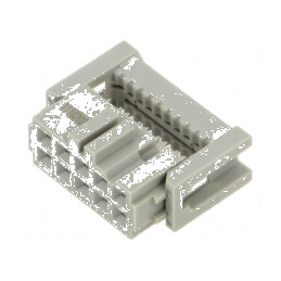 Conector IDC mufă mamă 10 PIN 1,27mm 2,5A pentru cablu-bandă | Electronic-mag.ro | Componente Electronice