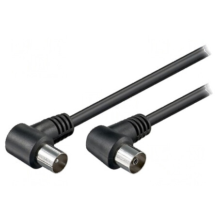 Cablu coaxial 2,5m negru 75Ω | Electronic-mag.ro | Componente Electronice