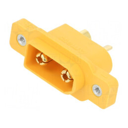 Conector alimentare DC XT90 tată cu 2 pini pentru lipire | Electronic-mag.ro | Componente Electronice