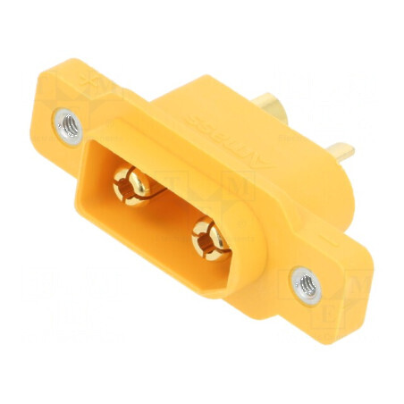 Conector alimentare DC XT90 tată cu 2 pini pentru lipire | Electronic-mag.ro | Componente Electronice