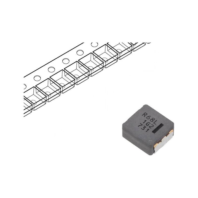 Inductor SMD 680nH 40A 1,75mΩ 10,9x10x5mm -40÷150°C | Electronic-mag.ro | Componente Electronice