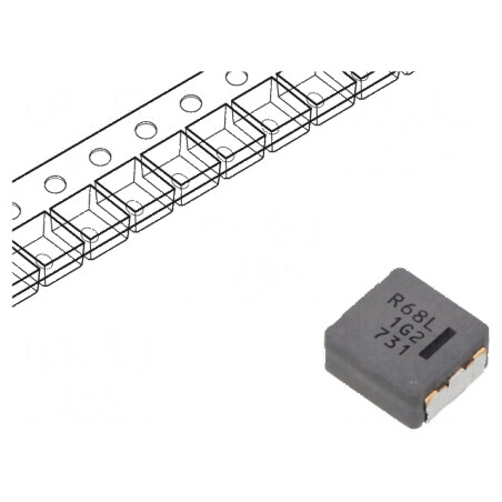 Inductor SMD 680nH 40A 1,75mΩ 10,9x10x5mm -40÷150°C | Electronic-mag.ro | Componente Electronice