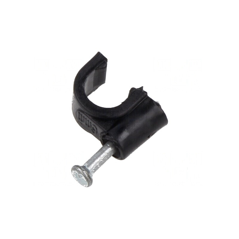 Element de susţinere neagră pe cablu rotund, 100 buc, cu cui | Electronic-mag.ro | Componente Electronice Element de susţinere neagră pe cablu rotund, 100 buc, cu cui | Electronic-mag.ro | Componente Electronice