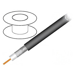 Cablu coaxial RG11 305m PVC negru 10,03mm | Electronic-mag.ro | Componente Electronice