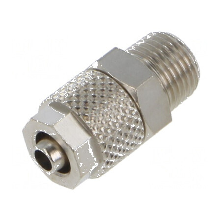 Conector filet cu șurub max. 15bar din brass nichelat | Electronic-mag.ro | Componente Electronice