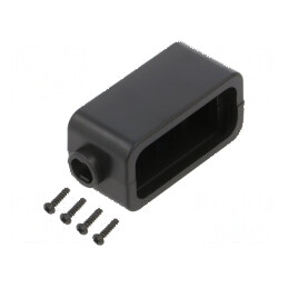 Carcasă universală ABS neagră 22mm x 51mm x 24mm UL94V-0 | Electronic-mag.ro | Componente Electronice