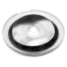 Lentilă LED rotundă transparentă cu bandă autoadezivă | Electronic-mag.ro | Componente Electronice