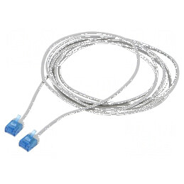 Cabluri patch U/UTP 6a litat Cu LSZH gri 1m 32AWG aurit | Electronic-mag.ro | Componente Electronice
