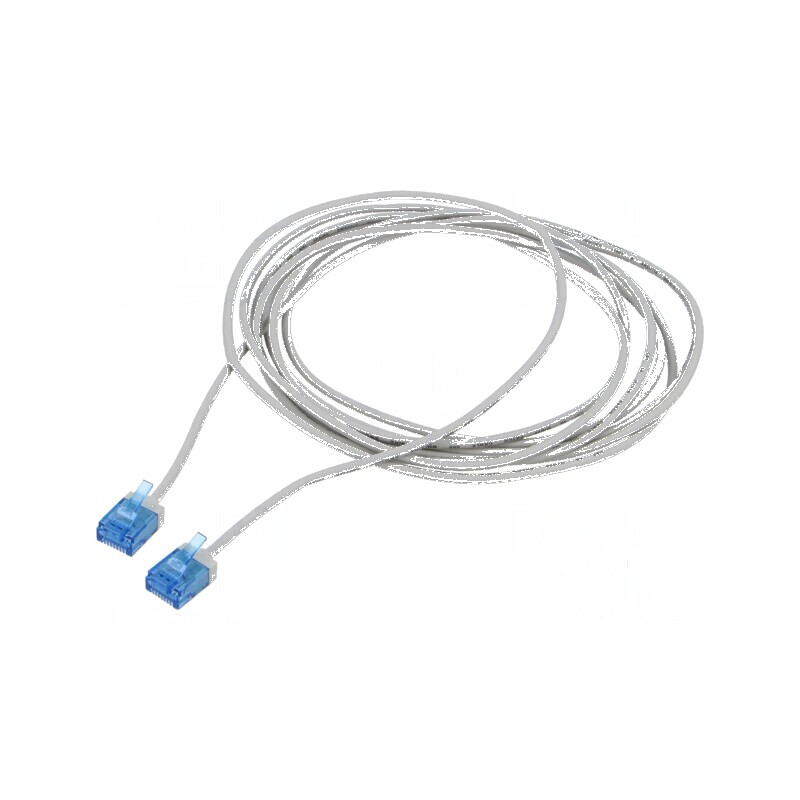 Cabluri patch U/UTP 6a litat Cu LSZH gri 1m 32AWG aurit | Electronic-mag.ro | Componente Electronice