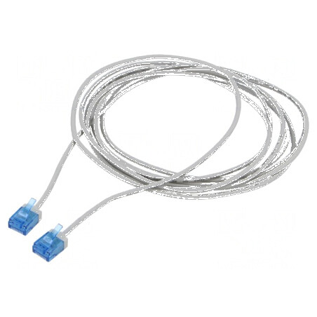 Cabluri patch U/UTP 6a litat Cu LSZH gri 1m 32AWG aurit | Electronic-mag.ro | Componente Electronice