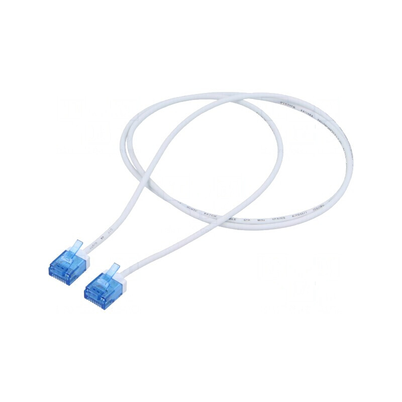 Cablul Patch U/UTP 6a 1m Alb LSZH 32AWG Aurit | Electronic-mag.ro | Componente Electronice Cablul Patch U/UTP 6a 1m Alb LSZH 32AWG Aurit | Electronic-mag.ro | Componente Electronice