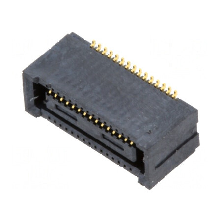 Conector PCB-PCB mamă 30 pini 0,4mm DF40 aurit SMT 55-125°C | Electronic-mag.ro | Componente Electronice