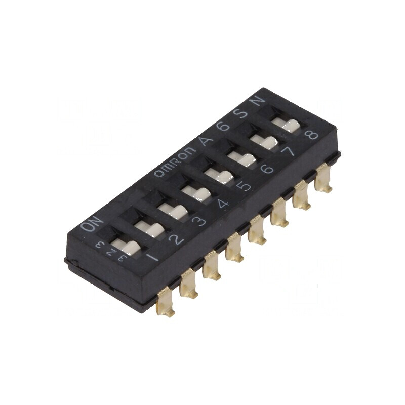 Comutator DIP-SWITCH 8 secţiuni ON-OFF 0,025A/24VDC | Electronic-mag.ro | Componente Electronice Comutator DIP-SWITCH 8 secţiuni ON-OFF 0,025A/24VDC | Electronic-mag.ro | Componente Electronice