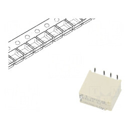 Releu electromagnetic DPDT 4,5VDC 2A 0,3A/125VAC | Electronic-mag.ro | Componente Electronice