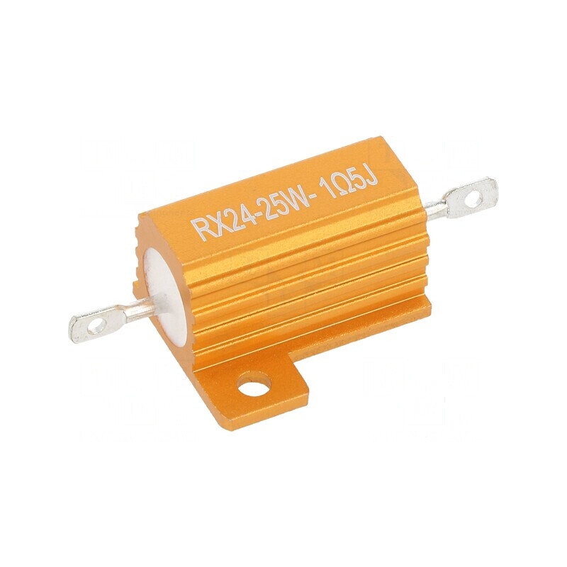 Rezistor bobinat cu radiator 1,5Ω 25W ±5% 50ppm/°C pentru lipit | Electronic-mag.ro | Componente Electronice Rezistor bobinat cu radiator 1,5Ω 25W ±5% 50ppm/°C pentru lipit | Electronic-mag.ro | Componente Electronice