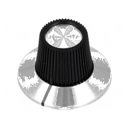 Buton rotativ plastic Ø6,35mm cu flanșă Ø15x18,1mm | Electronic-mag.ro | Componente Electronice