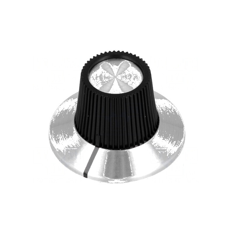 Buton rotativ plastic Ø6,35mm cu flanșă Ø15x18,1mm | Electronic-mag.ro | Componente Electronice