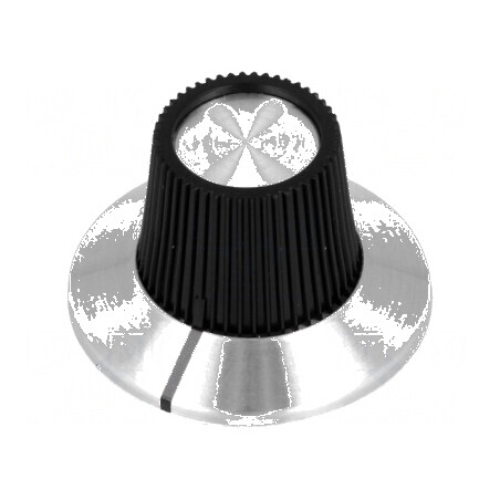Buton rotativ plastic Ø6,35mm cu flanșă Ø15x18,1mm | Electronic-mag.ro | Componente Electronice