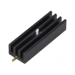 Radiator extrudat cu aripioare SOT32 TO220 negru 35mm | Electronic-mag.ro | Componente Electronice