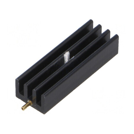 Radiator extrudat cu aripioare SOT32 TO220 negru 35mm | Electronic-mag.ro | Componente Electronice