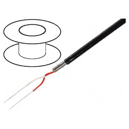 Cablu microfon 2x0,08mm2 negru cositorit OFC | Electronic-mag.ro | Componente Electronice