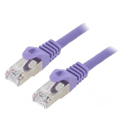 Cablul Patch S/FTP 6a LSZH violet 0,5m 27AWG | Electronic-mag.ro | Componente Electronice