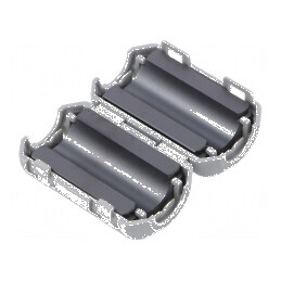 Ferită două piese cablu rotund 35mm 28mm 10mm gri | Electronic-mag.ro | Componente Electronice