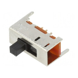 Comutator glisant Poz 3 SP3T 0,3A/125VAC ON-ON-ON THT 100mΩ | Electronic-mag.ro | Componente Electronice