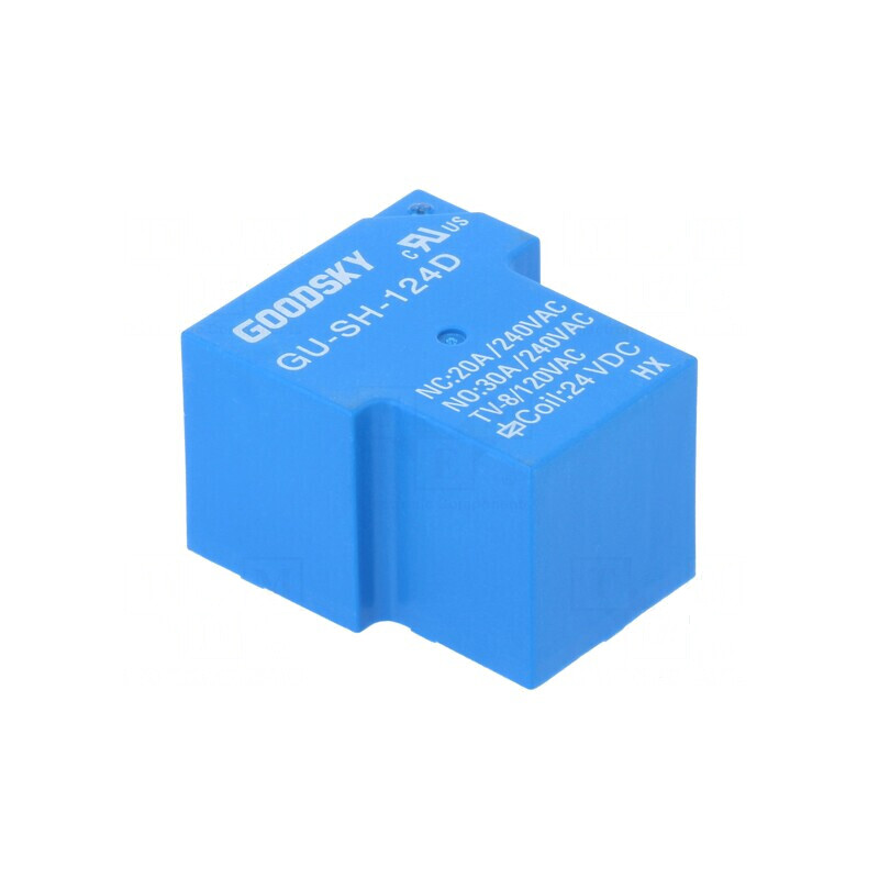 Releu electromagnetic SPDT 24VDC 30A GU PCB 930mW | Electronic-mag.ro | Componente Electronice Releu electromagnetic SPDT 24VDC 30A GU PCB 930mW | Electronic-mag.ro | Componente Electronice