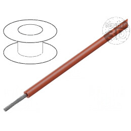 Cablu litat 24AWG TFE roșu 250V 305m fără clasificare CPR | Electronic-mag.ro | Componente Electronice
