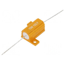 Rezistor bobinat cu radiator 10Ω 10W ±1% 50ppm/°C pentru lipit | Electronic-mag.ro | Componente Electronice