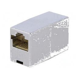Adaptor soclu RJ45 Cat 5e ecranat 8p8c - 2 socluri | Electronic-mag.ro | Componente Electronice