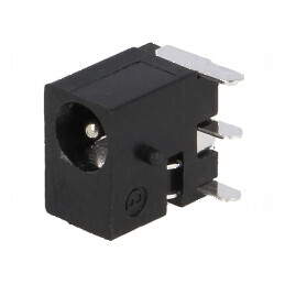 Conector alimentare DC soclu tată 3,4/1,4mm pentru PCB THT | Electronic-mag.ro | Componente Electronice