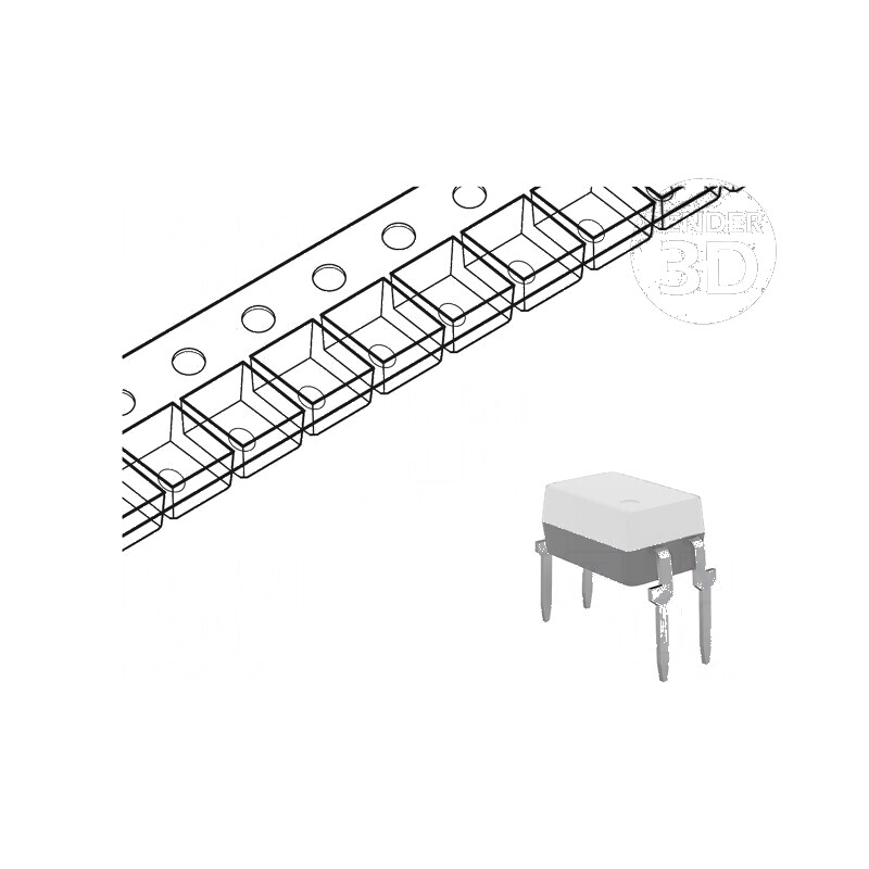 Optocuplor THT DIP4 8.2kV 80V Tranzistori Ch: 1 OUT | Electronic-mag.ro | Componente Electronice