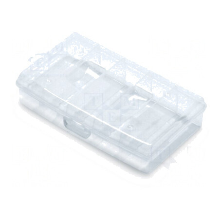 Container colectiv cu partiții transparentă 198x117x45mm | Electronic-mag.ro | Componente Electronice