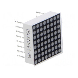 Afişaj LED matrice 8x8 portocalie 70mcd 20x20mm 2,1-2,5V | Electronic-mag.ro | Componente Electronice