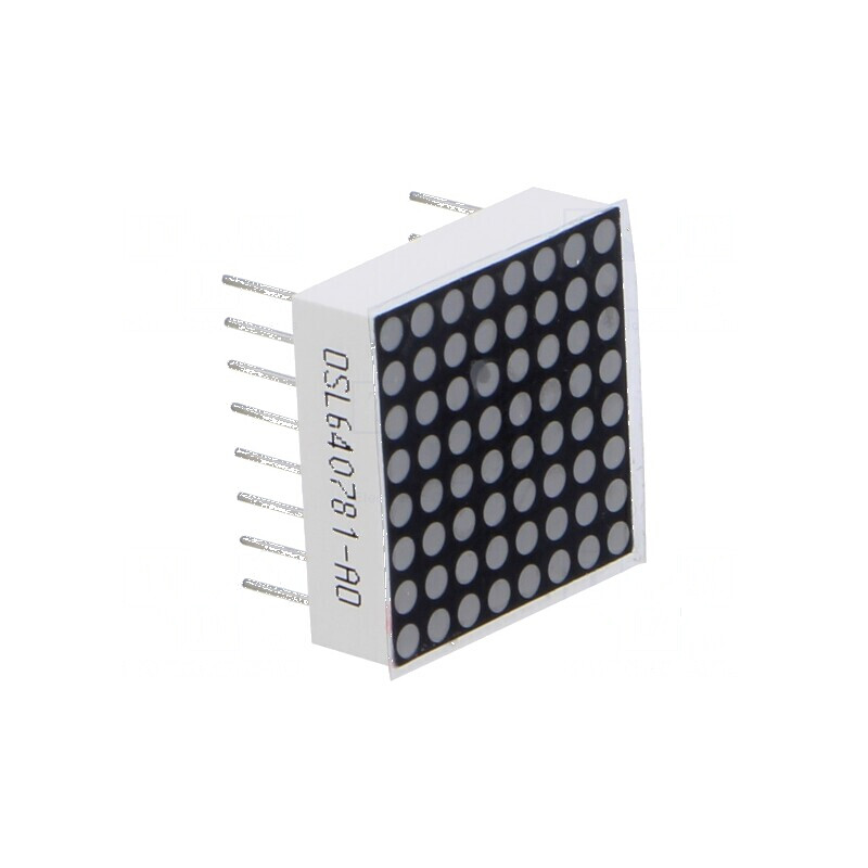 Afişaj LED matrice 8x8 portocalie 70mcd 20x20mm 2,1-2,5V | Electronic-mag.ro | Componente Electronice Afişaj LED matrice 8x8 portocalie 70mcd 20x20mm 2,1-2,5V | Electronic-mag.ro | Componente Electronice