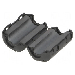 Ferită două piese cablu rotund Ø 9,5mm 144Ω A 21,5mm | Electronic-mag.ro | Componente Electronice