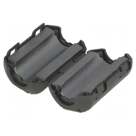 Ferită două piese cablu rotund Ø 9,5mm 144Ω A 21,5mm | Electronic-mag.ro | Componente Electronice