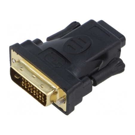 Adaptor HDMI 1.4 DVI-D mufă - soclu negru | Electronic-mag.ro | Componente Electronice