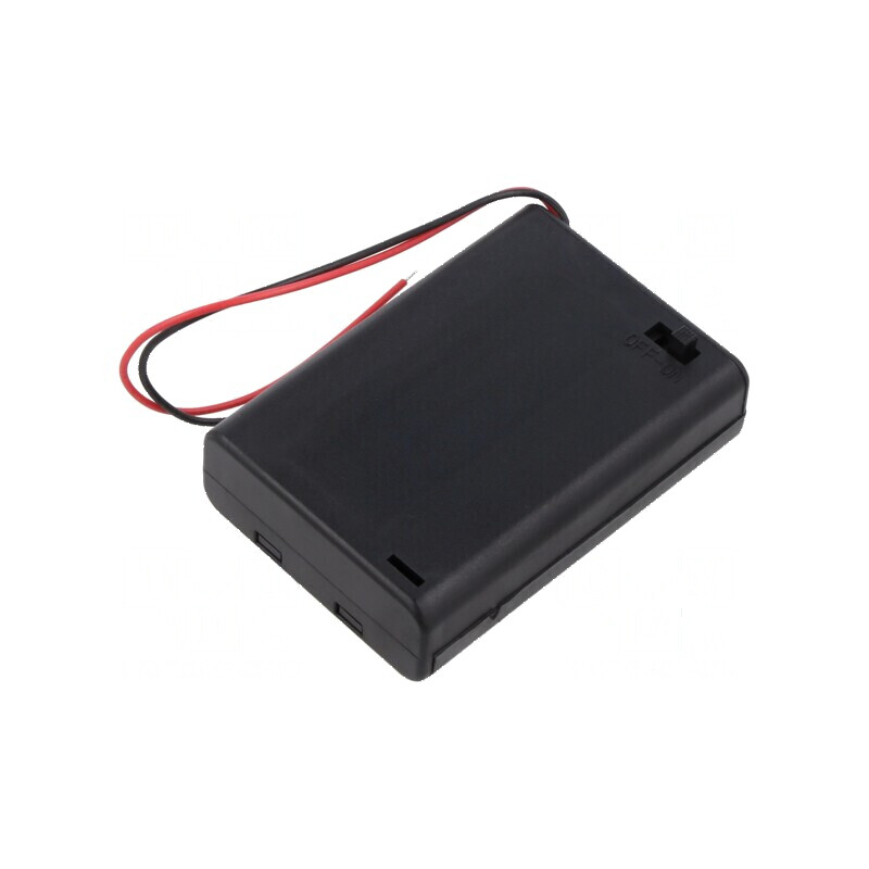 Suport baterii AA R6 cu 3 cabluri negre | Electronic-mag.ro | Componente Electronice Suport baterii AA R6 cu 3 cabluri negre | Electronic-mag.ro | Componente Electronice