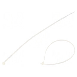 Colier strângere poliamidă naturală 200mm x 2,5mm | Electronic-mag.ro | Componente Electronice